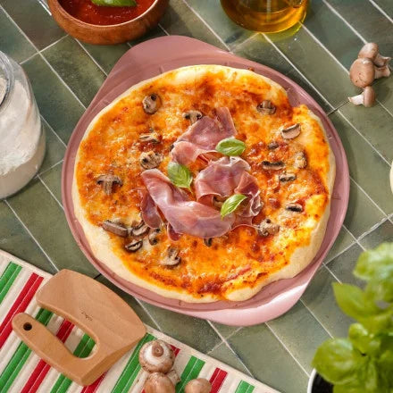 Plat à Pizza 33 cm Rose, Cookut