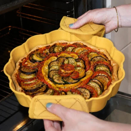 Moule à Tarte 29 cm Jaune, Cookut