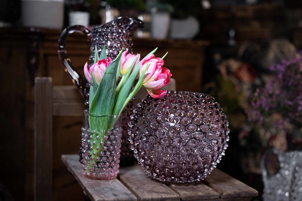 VASE BOULE 15CL, ANANAS AMETHYSTE , Markbein Kibic