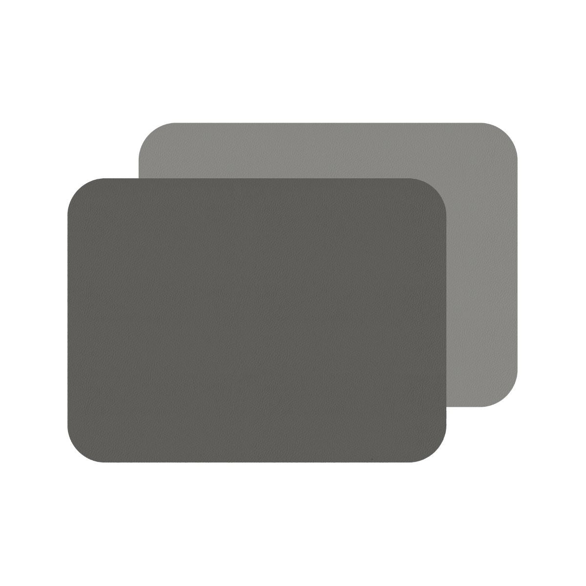 Set de 2 sets de table - 40 x 30 cm Gris Foncé /Gris Clair, N2J