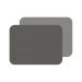 Set de 2 sets de table - 40 x 30 cm Gris Foncé /Gris Clair, N2J