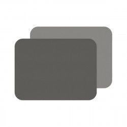 Set de 2 sets de table - 40 x 30 cm Gris Foncé /Gris Clair, N2J