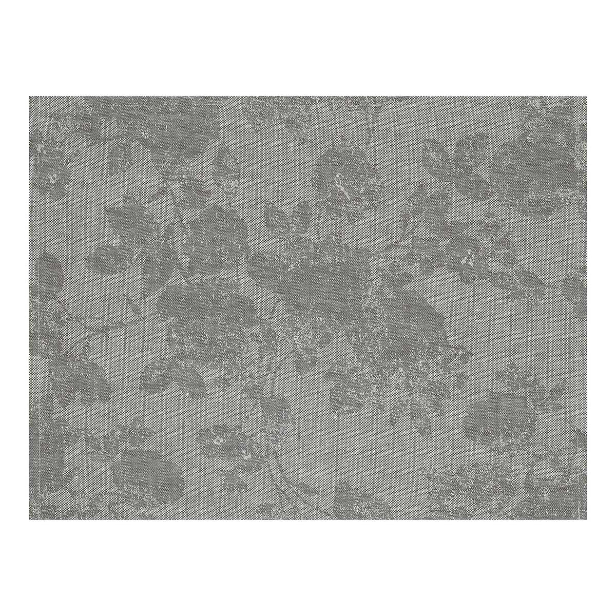 Set De Table Enduit, Casual Flower Ardoise, Le Jacquard Français