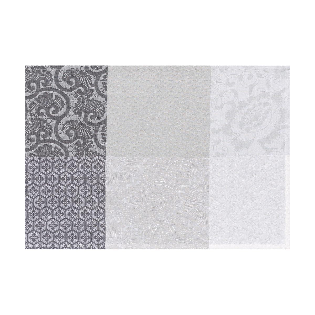 Set de table Enduit, Fleurs De Kyoto Brume, Le Jacquard Français