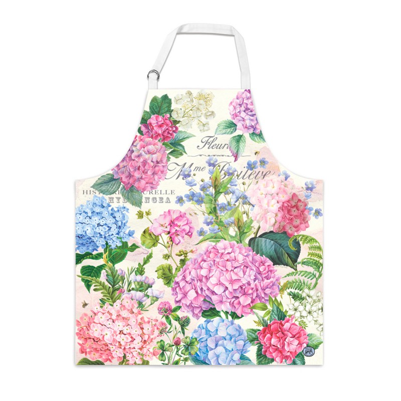 Tablier 100% coton ajustable, Wild Hydrangea, Royal Garden