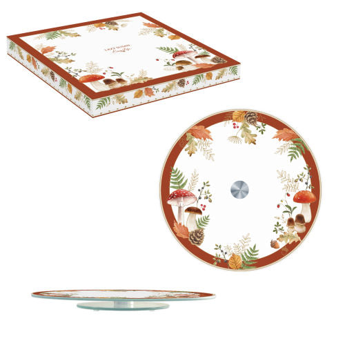 Plateau en verre Tournant 32 cm Autumn Breeze