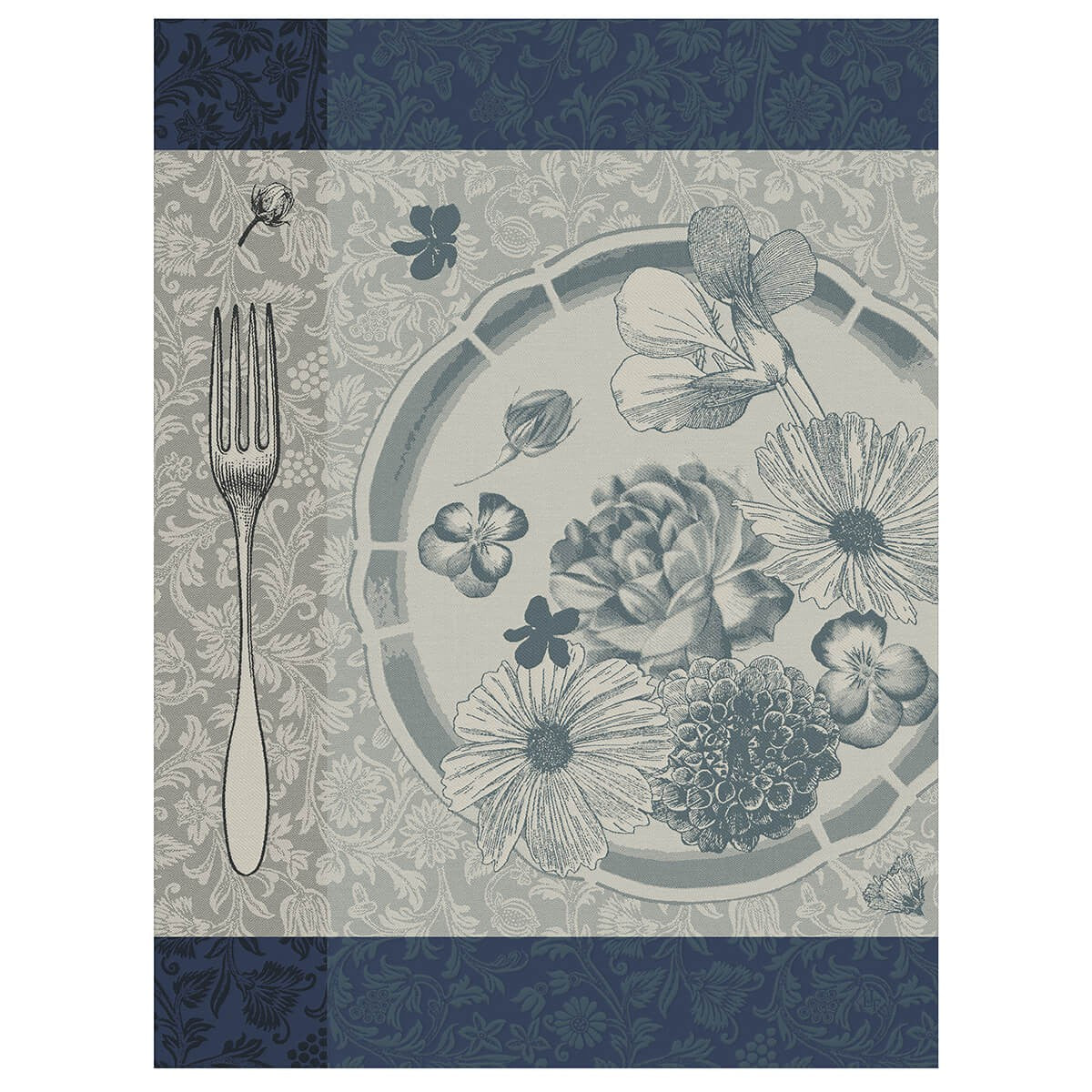 Tea towel, Flowers to Eat Etamine, Le Jacquard Français