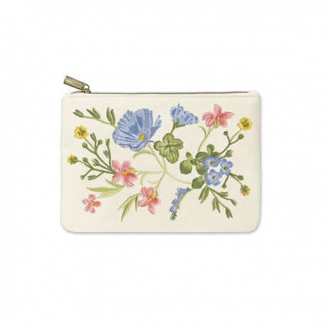 Trousse brodée MM, Ephemeral Garden, Royal Garden