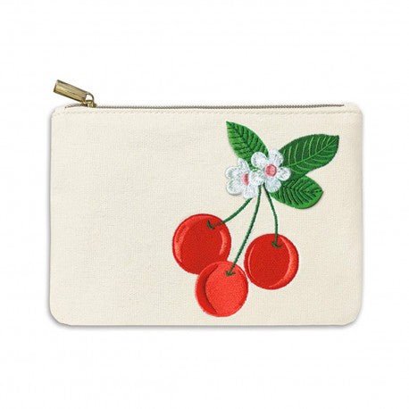 Trousse brodée MM, Fruit & Fleur (Cherries), Royal Garden