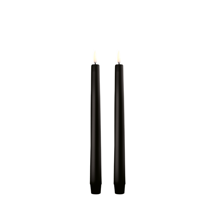 Bougie Conique 25 cm Black Set de 2, Uyuni