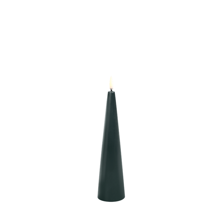 Bougie coniques L 5,8 x H 21,5 cm Pine Green, Uyuni