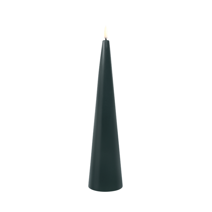 Bougie coniques L 5,8 x H 21,5 cm Pine Green, Uyuni