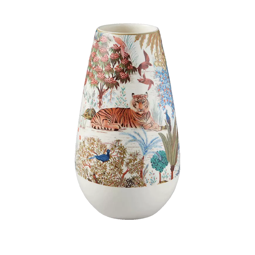 Vase 26.5 cm GM, Jardin du Palais, Gien