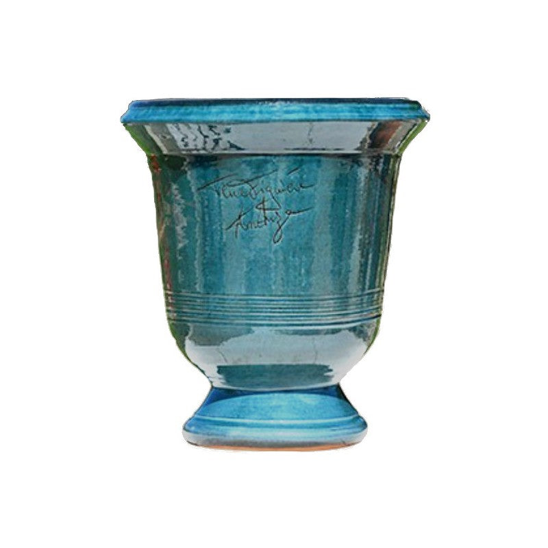 Vase 80x66cm, Lisse Bleu, Terre Figuière