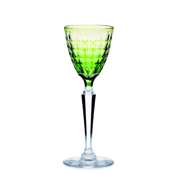 Verre à vin blanc, Kaleido Vert Chine, Val-Saint-Lambert
