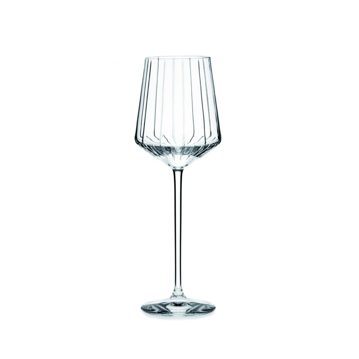 Pythagoras white wine glass, Val Saint Lambert