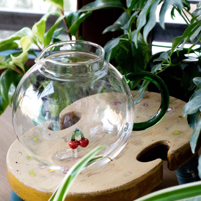 Pichet en verre borosilicate 1,2 L. Cerise, WD Lifestyle