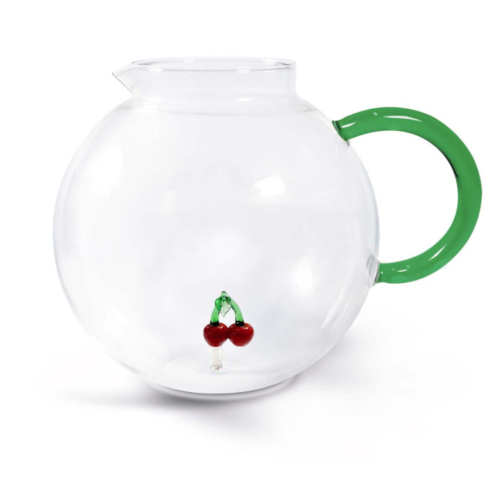Pichet en verre borosilicate 1,2 L. Cerise, WD Lifestyle