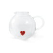 Pichet en verre borosilicate 1,2 L. Coeur, WD Lifestyle
