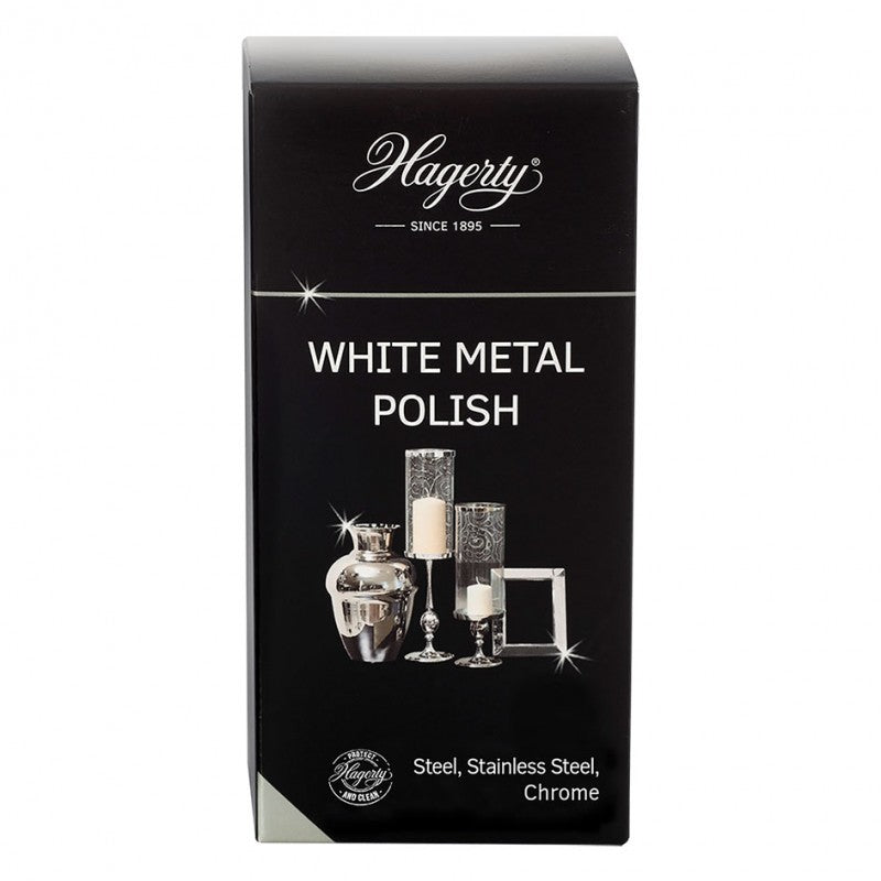 Produit pour nettoyer l'acier, l'inox et le chrome, White Métal Polish, Hagerty