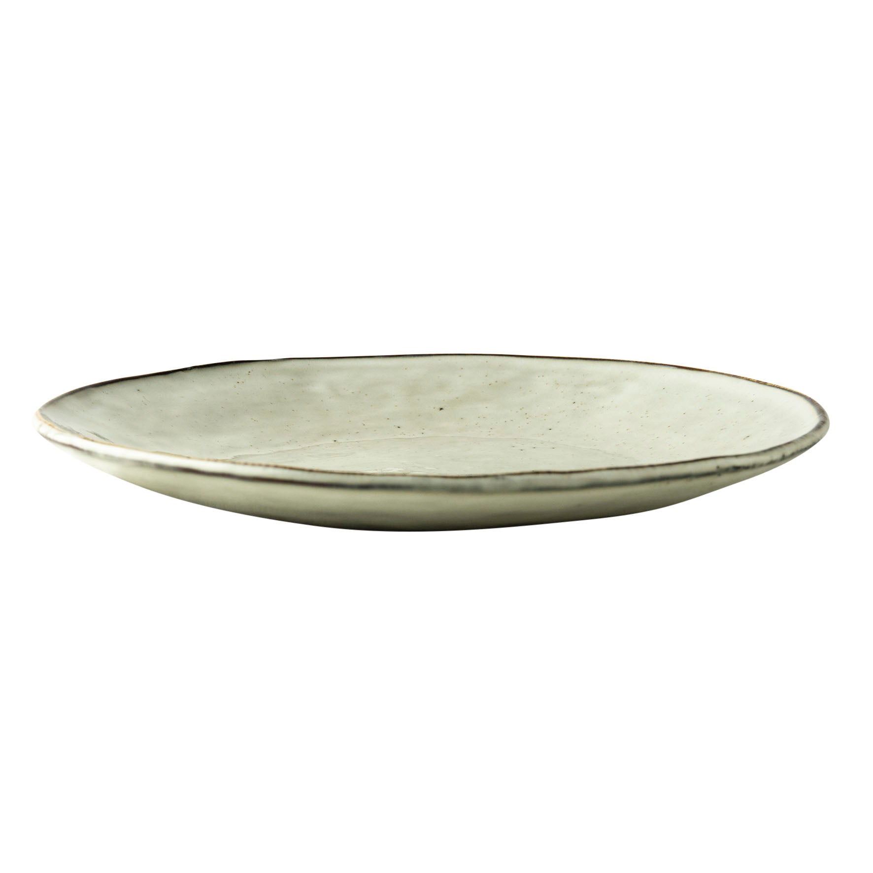 Flat plate 26.5cm Organic Cream, Dutch Rose