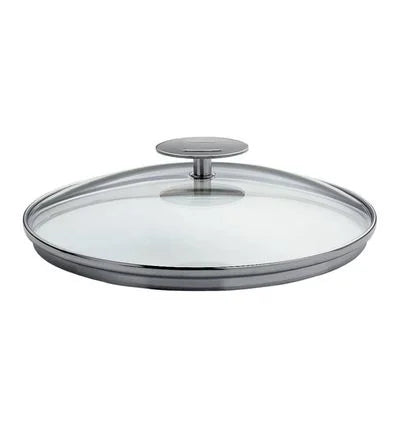 Couvercle en verre 18cm, Platine, CRISTEL