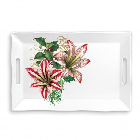 GM rectangular melamine tray, Merry Christmas, Royal Garden